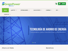 Tablet Screenshot of greenpowermex.com